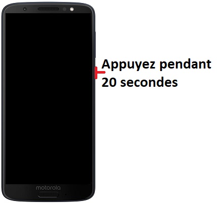 Forcer le redémarrage du Motorola G6