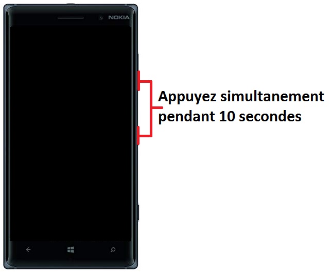Forcer le redémarrage du Nokia Lumia 620