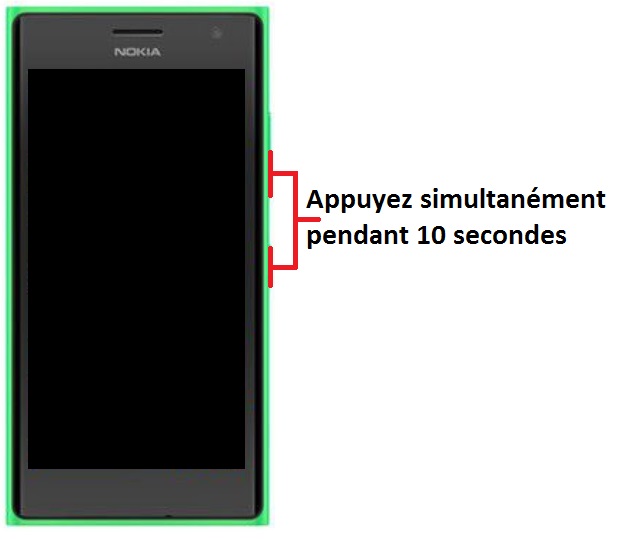 Forcer le redémarrage du Nokia Lumia 735