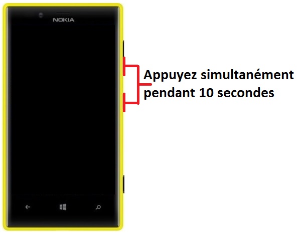 Forcer le redémarrage du Nokia Lumia 720