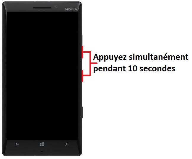 Forcer le redémarrage du Nokia Lumia 930