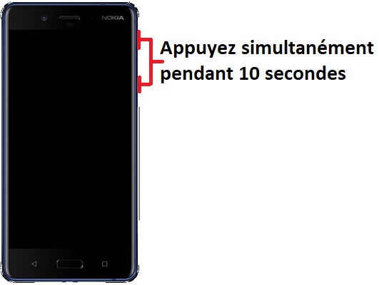Forcer le redémarrage du Nokia 8