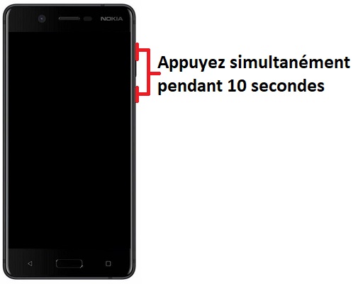 Forcer le redémarrage du Nokia 5