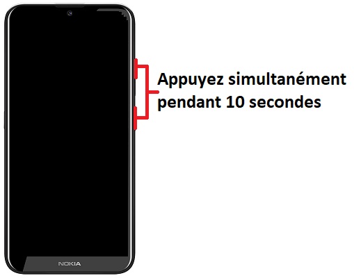 Forcer le redémarrage du Nokia 2.2