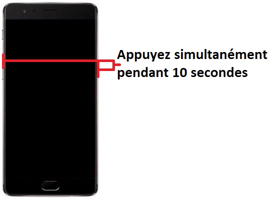 Forcer le redémarrage du OnePlus 3T