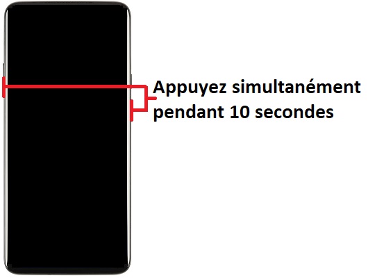 Forcer le redémarrage du OnePlus 7T Pro