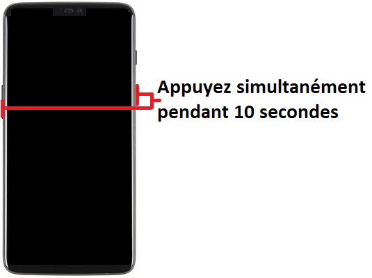 Forcer le redémarrage du OnePlus 6