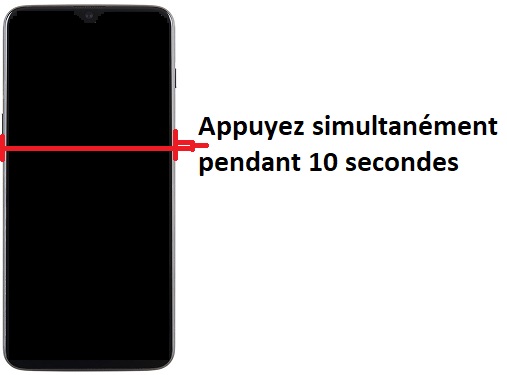 Forcer le redémarrage du OnePlus 6T
