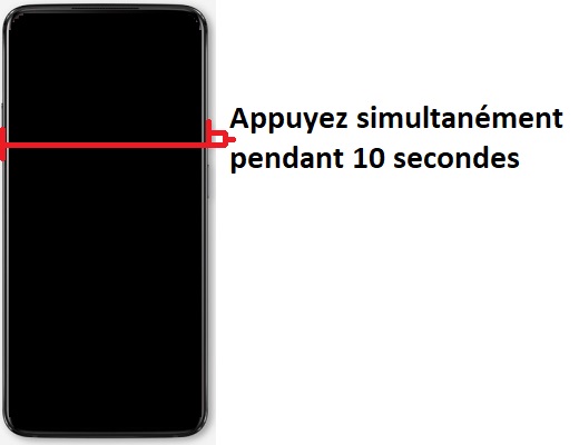 Forcer le redémarrage du OnePlus 7