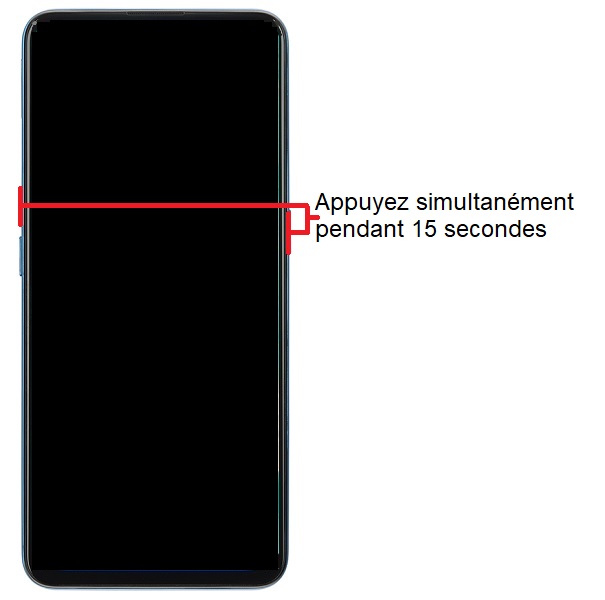Forcer le redémarrage du OPPO Find X3 Pro