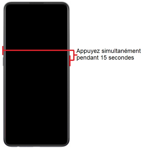 Forcer le redémarrage du OPPO A94