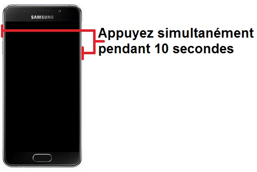 Forcer le redémarrage du Samsung A3 2016