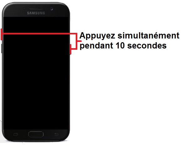 Forcer le redémarrage du Samsung A5 2017