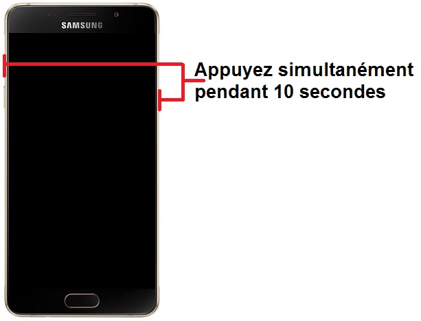 Forcer le redémarrage du Samsung A7 2017