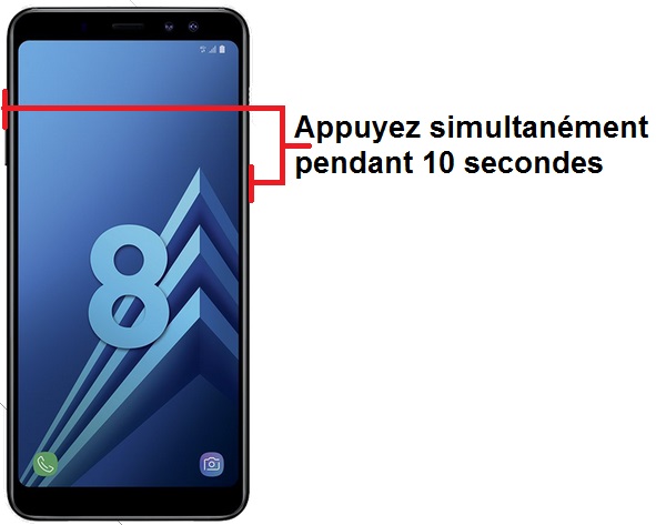 Forcer le redémarrage du Samsung A8 2018