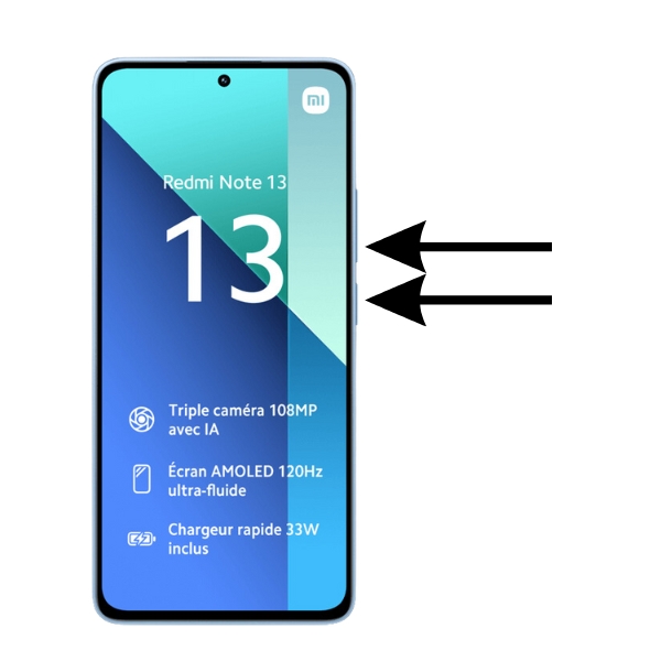 Forcer le redémarrage du Redmi Note 13