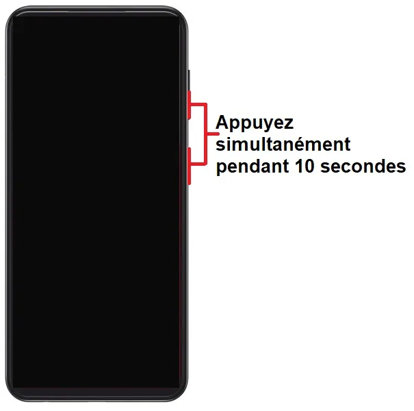 Forcer le redémarrage du Samsung Galaxy A23