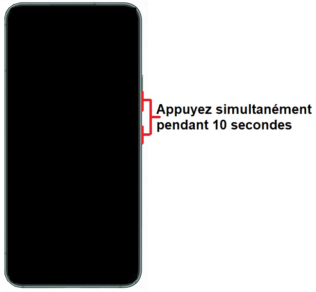 Forcer le redémarrage du Samsung Galaxy S22