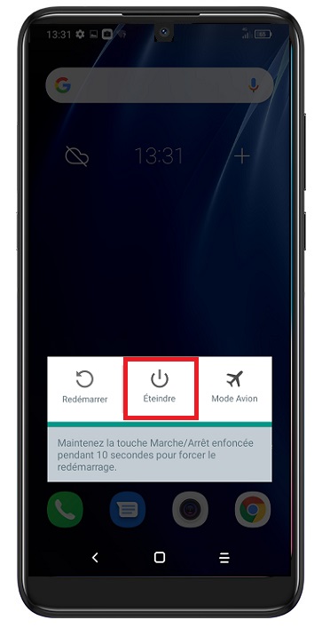 Comment éteindre le Alcatel 3L 2020 ?