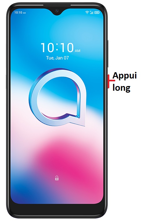 Comment éteindre le Alcatel 3L 2020 ?