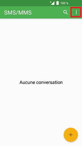 Vérifier le centre de messagerie (SMS)