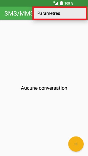 Vérifier le centre de messagerie (SMS)