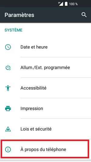 Mettre à jour la version logicielle
