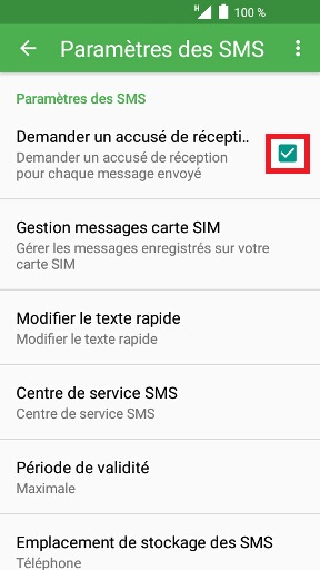 Comment activer les accusés de réception ?