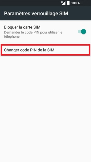 Changer le code PIN sur l'Alcatel Pixi 4