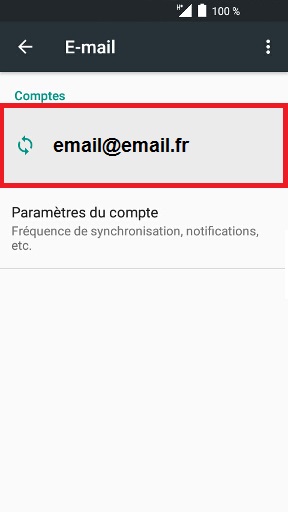 Supprimer un compte e-mail