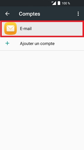 Supprimer un compte e-mail