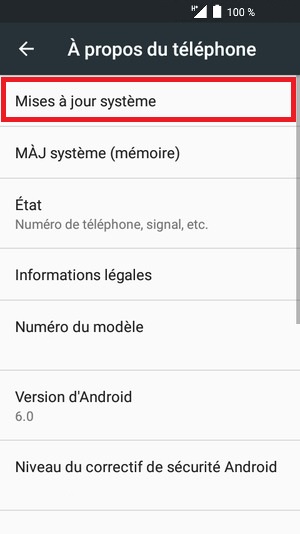 Mettre à jour la version logicielle