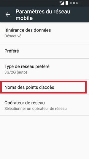 Rétablir les paramètres Internet/MMS par défaut