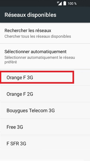 Effectuer une recherche manuelle des réseaux