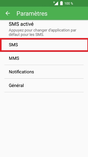 Vérifier le centre de messagerie (SMS)