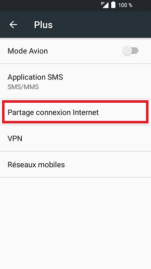 Partager la connexion Internet (Hotspot Wi-Fi)