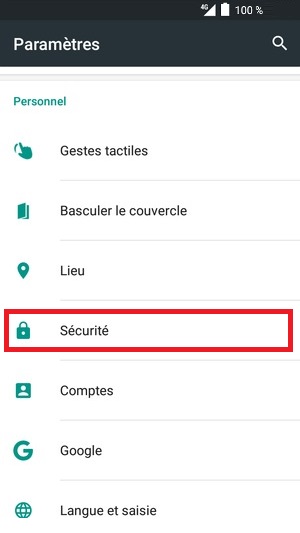 Changer le code PIN sur l'Alcatel Pixi 4