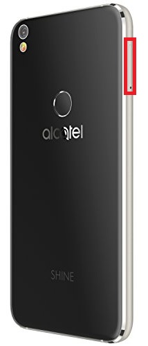 Insérer la carte SIM dans l'Alcatel Shine Lite