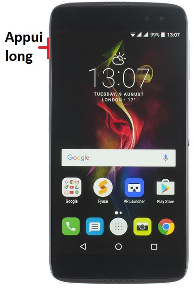 Comment éteindre le Alcatel Idol 4 ?