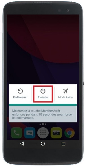Comment éteindre le Alcatel Idol 4 ?