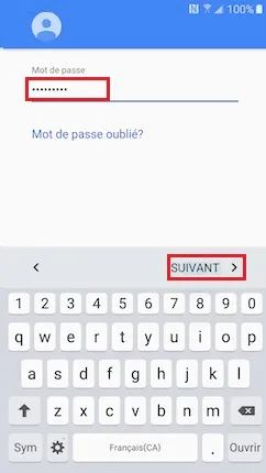 Ajouter un compte Google