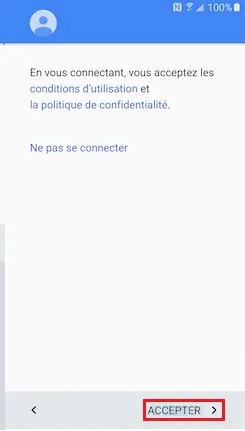 Accepter les services Google