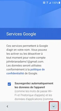 Accepter les services Google