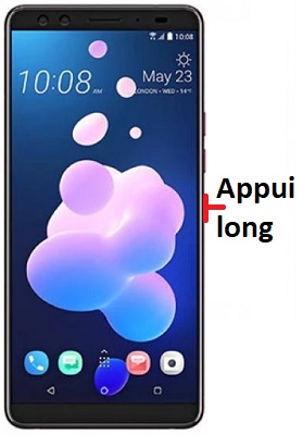 Comment éteindre le HTC U12 Life ?