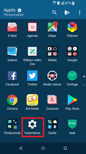 Changer le code PIN de son HTC 10