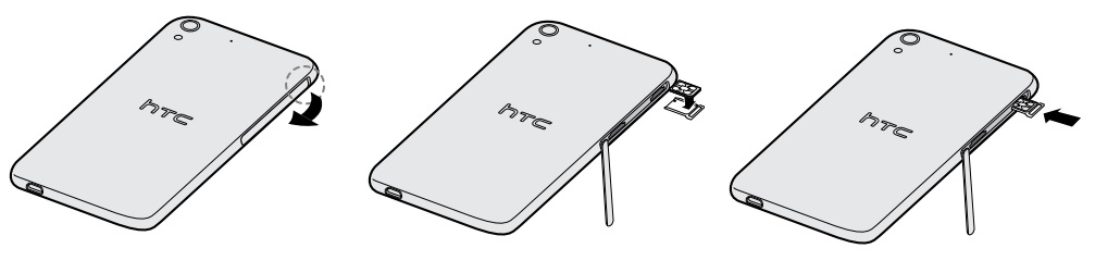 Comment insérer la carte SIM dans le HTC Desire 728 ?