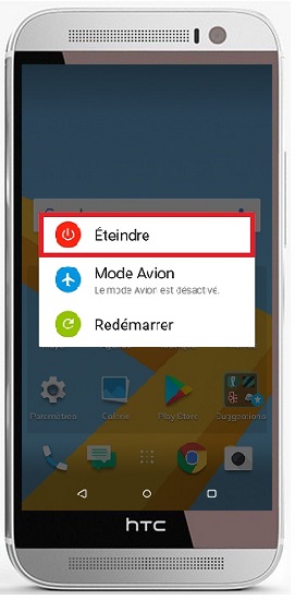 Comment éteindre le HTC One M8 ?