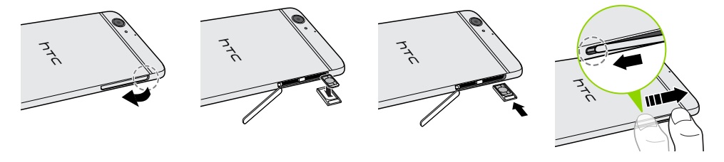 Comment insérer la carte SIM dans le HTC One A9 ?