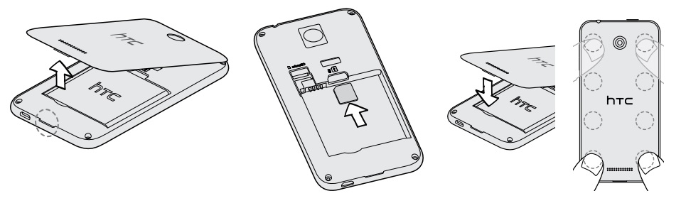 Comment insérer la carte SIM dans le HTC Desire 510 ?