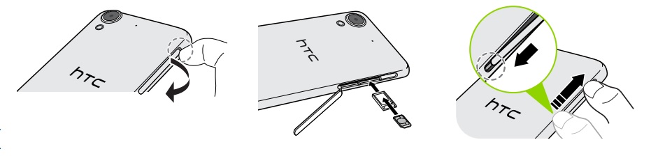 Comment insérer la carte SIM dans le HTC Desire 530 ?